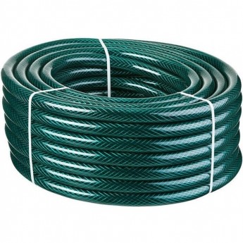 Шланг поливочный ВИХРЬ ПВХ, трехслойный армированный 3/4, 15 м (зелёный)